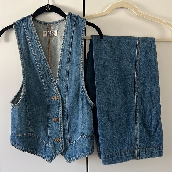 FREE PEOPLE / Modern Meadow Denim Suit - XS - Picture 5 of 15